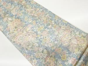 作家物　引箔花更紗模様袋帯